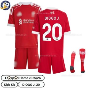 Lvr^_^pooI DIOGO J. 20 Home 25 26 Kids Football Kit- overview